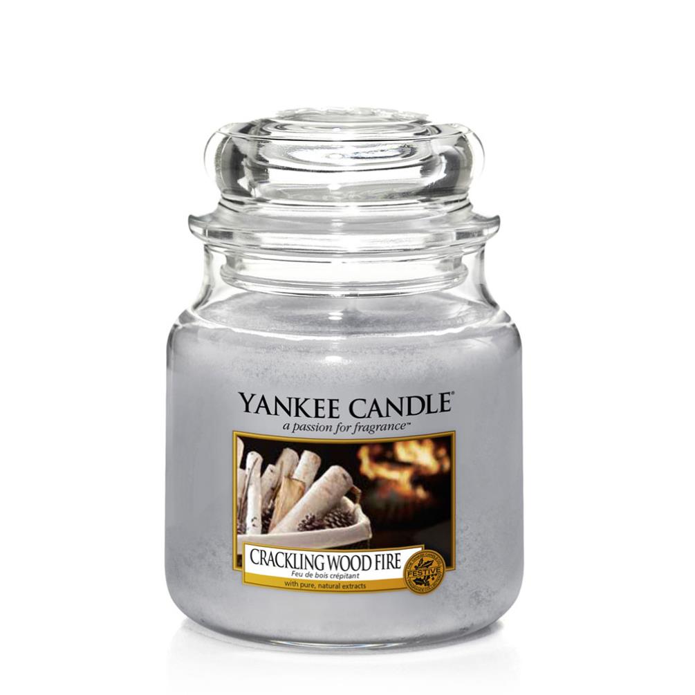 Yankee Candle Crackling Wood Fire Medium Jar £9.87